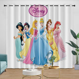 Disney Princess Pattern Curtains Blackout Kids Room Window Drapes