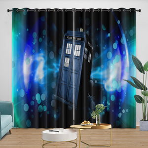 Doctor Who Curtains Blackout Window Drapes Room Decoration