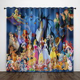 Donald Duck Curtains Pattern Blackout Window Drapes