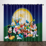 Donald Duck Curtains Pattern Blackout Window Drapes