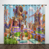 Donald Duck Curtains Pattern Blackout Window Drapes