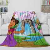 Dora the Explorer Blanket Flannel Fleece Throw Kids Room Decoration