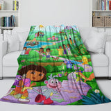 Dora the Explorer Blanket Flannel Fleece Throw Kids Room Decoration