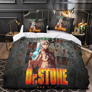 Dr Stone Hd Anime Bedding Set Duvet Cover Without Filler