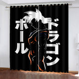 Dragon Ball Curtains Cosplay Blackout Window Treatments Drapes for Room Decoration