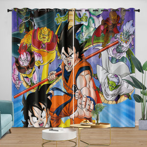 Dragon Ball KAI Curtains Blackout Window Drapes Room Decoration