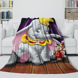 Dumbo Blanket Flannel Fleece Throw Room Decoration