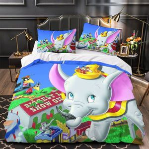 Dumbo Pattern Bedding Set Quilt Duvet Cover Without Filler