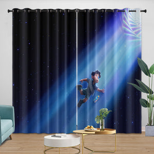 Elio Pattern Curtains Blackout Window Drapes Room Decoration