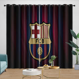 FC Barcelona Curtains Blackout Window Drapes Kids Room Decoration