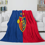 FC Basel Blanket Flannel Fleece Room Decoration