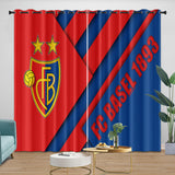 FC Basel Curtains Blackout Window Drapes Kids Room Decoration