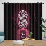 FC Bayern Munich Curtains Blackout Window Drapes Kids Room Decoration