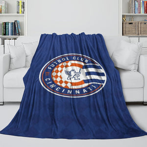 FC Cincinnati Blanket Flannel Fleece Throw Room Decoration