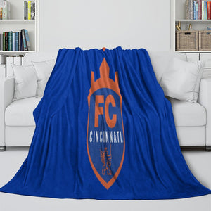 FC Cincinnati Blanket Flannel Fleece Throw Room Decoration