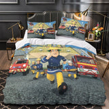 Fireman Sam Bedding Set Duvet Cover Without Filler