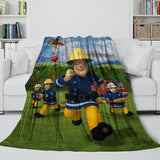 Fireman Sam Blanket Flannel Fleece Throw Room Decoration