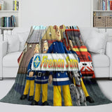 Fireman Sam Blanket Flannel Fleece Throw Room Decoration