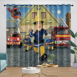 Fireman Sam Curtains Blackout Window Drapes