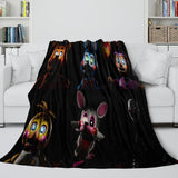 Five Nights at Freddy's 2 Blanket Flannel Throw Room Decoration