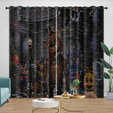 Five Nights at Freddy's 2 Curtains Blackout Window Drapes Room Decoration
