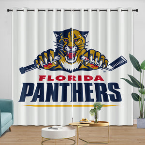 Florida Panthers Curtains Blackout Window Drapes Room Decoration