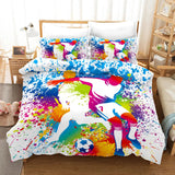Football Soccer Bedding Set Quilt Cover Without Filler