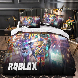 Game Pattern Roblox Bedding Set Quilt Duvet Cover Without Filler