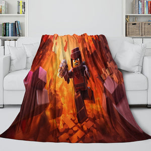 Game Pattern Roblox Blanket Flannel Throw Room Decoration