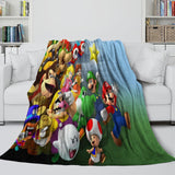 Game Super Mario Blanket Flannel Throw Kids Room Decoration