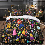 Game Super Mario Duvet Cover Kids Room Bedding Set Without Filler