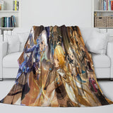 Genshin Impact Blanket Flannel Fleece Pattern Throw Room Decoration