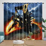 Ghost Rider Curtains Blackout Window Drapes Room Decoration