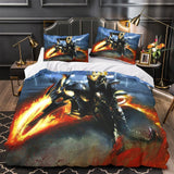 Ghost Rider Duvet Cover Kids Room Bedding Set Without Filler