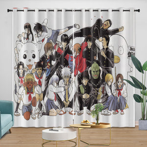 Gintama Curtains Blackout Window Drapes Room Decoration
