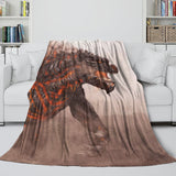Godzilla Blanket Flannel Fleece Throw Kids Room Decoration