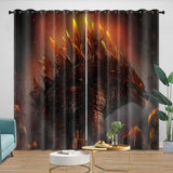 Godzilla Curtains Blackout Window Drapes Room Decoration