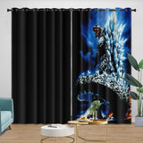 Godzilla Curtains Blackout Window Drapes Room Decoration