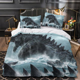 Godzilla Duvet Cover Pattern Bedding Set Without Filler
