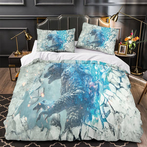Godzilla Minus One Bedding Set Duvet Cover Without Filler
