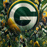 Green Bay Packers Bedding Set Duvet Cover Without Filler