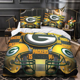 Green Bay Packers Bedding Set Duvet Cover Without Filler