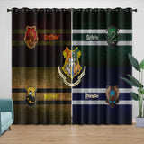 Harry Potter Curtains College Badge Blackout Window Drapes