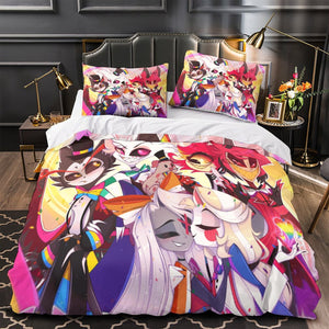 Hazbin Hotel Bedding Set Duvet Cover Without Filler