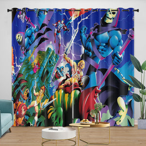 He-Man And The Masters Curtains Blackout Window Drapes Room Decoration