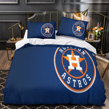 Houston Astros Bedding Set Quilt Cover Without Filler