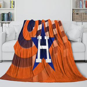 Houston Astros Blanket Flannel Throw Room Decoration
