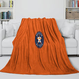 Houston Astros Blanket Flannel Throw Room Decoration