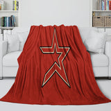 Houston Astros Blanket Flannel Throw Room Decoration