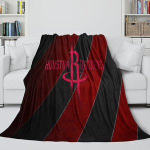 Houston Rockets Blanket Flannel Fleece Throw Room Decoration